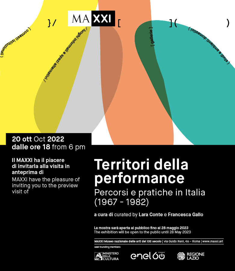 Territori della performance: percorsi e pratiche in Italia (1967 – 1982)